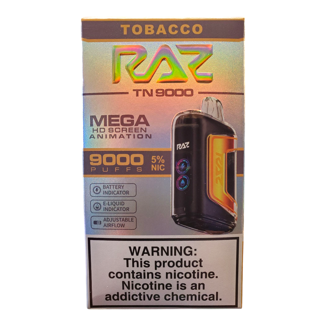 RAZ RECHARGE TOBACCO 5% 9000 PUFFS
