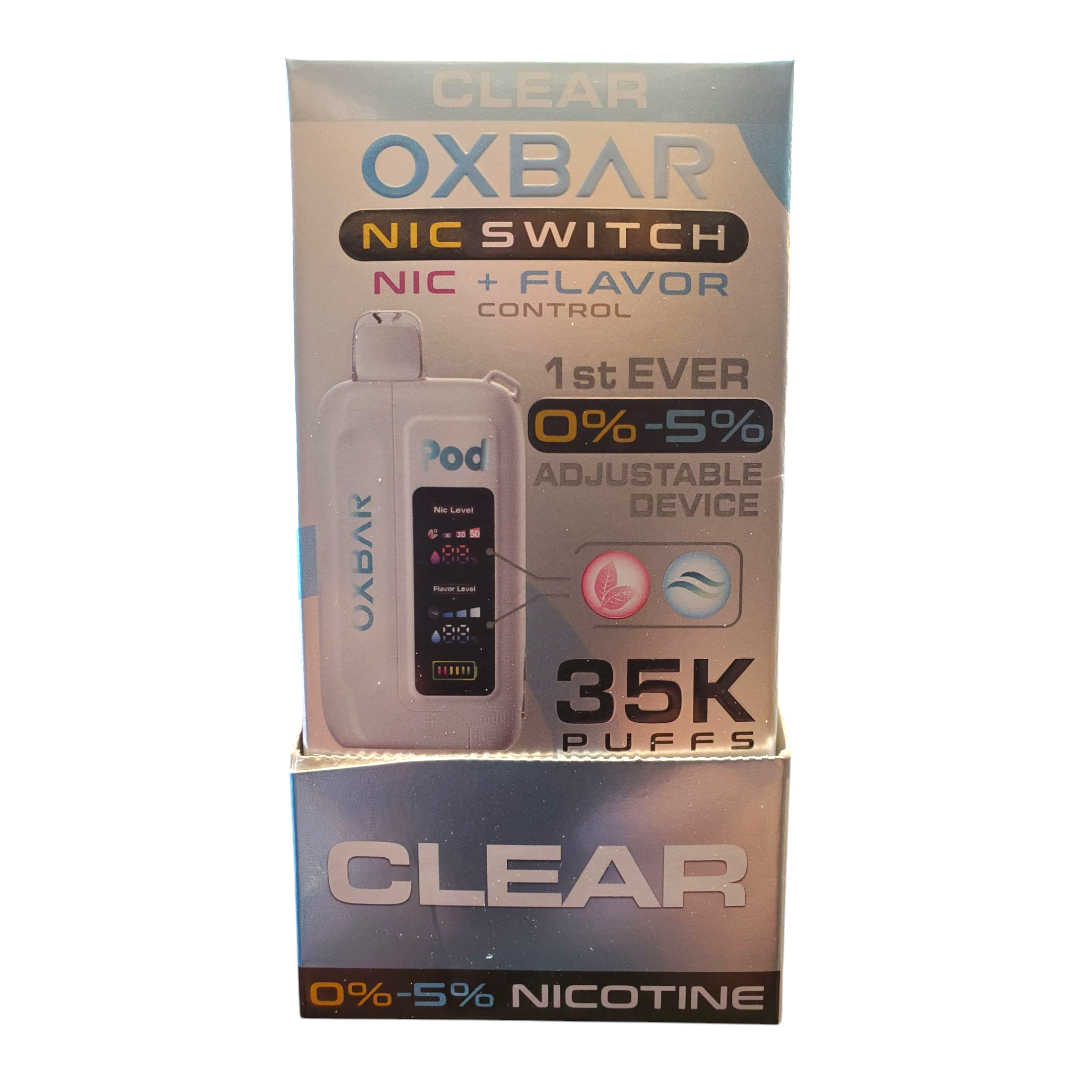 POD JUICE OXBAR ICE-NIC CONTROL 0% to 5% 35K CLEAR