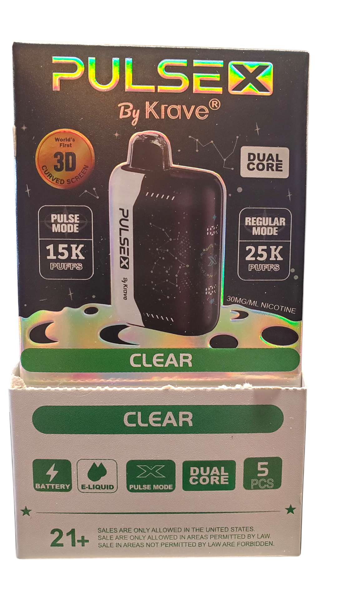 KRAVE PULSE X 25000PF CLEAR 3%