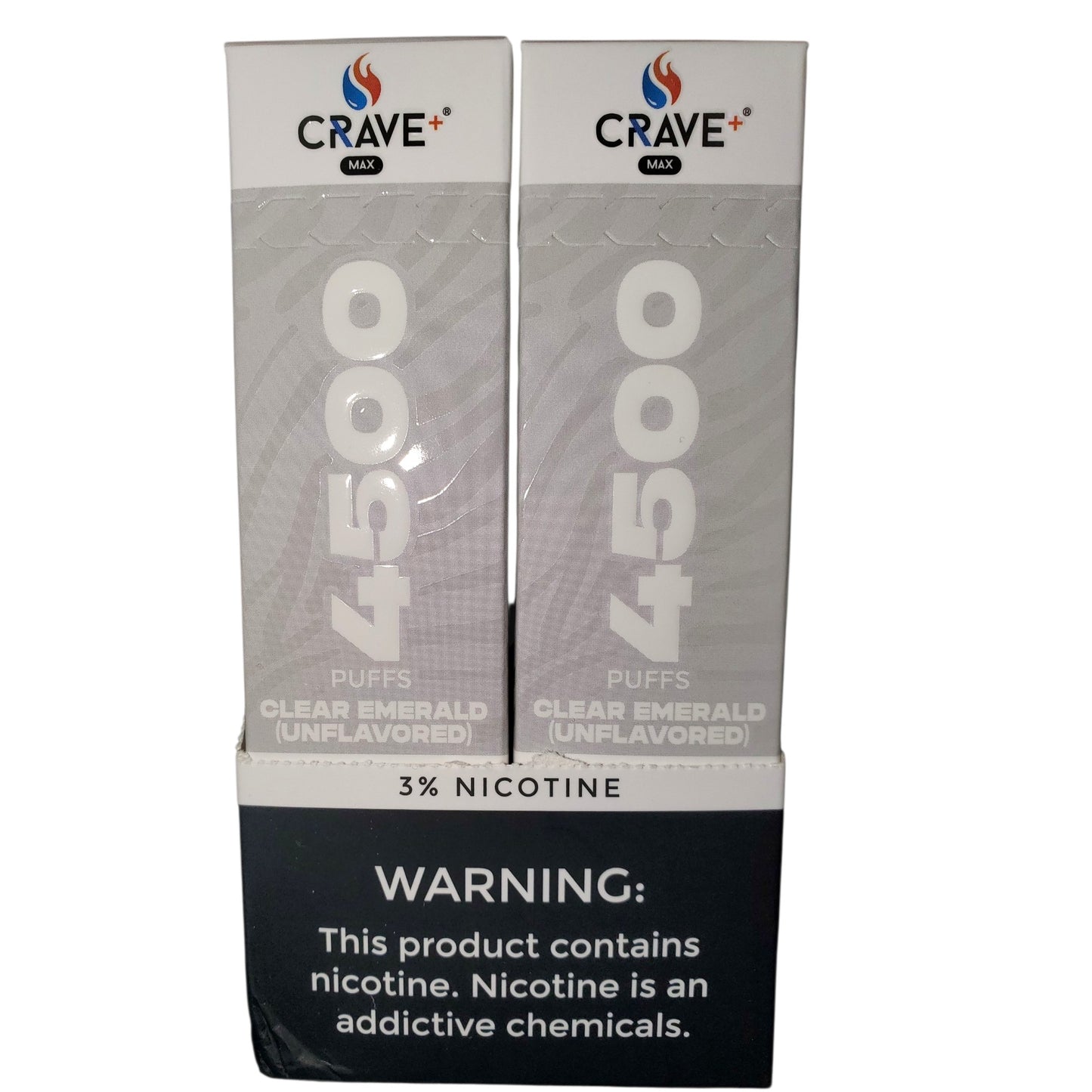 CRAVE MAX BEAST 4500 PUFFS CLEAR EMERALD 3% ENFLAVORED
