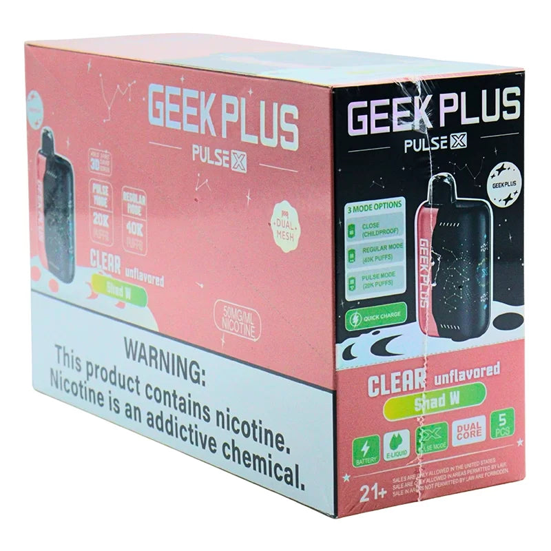 GEEK PLUS PULSE-X 40K CLEAR UNFLAVORED (SHAD W) 5%