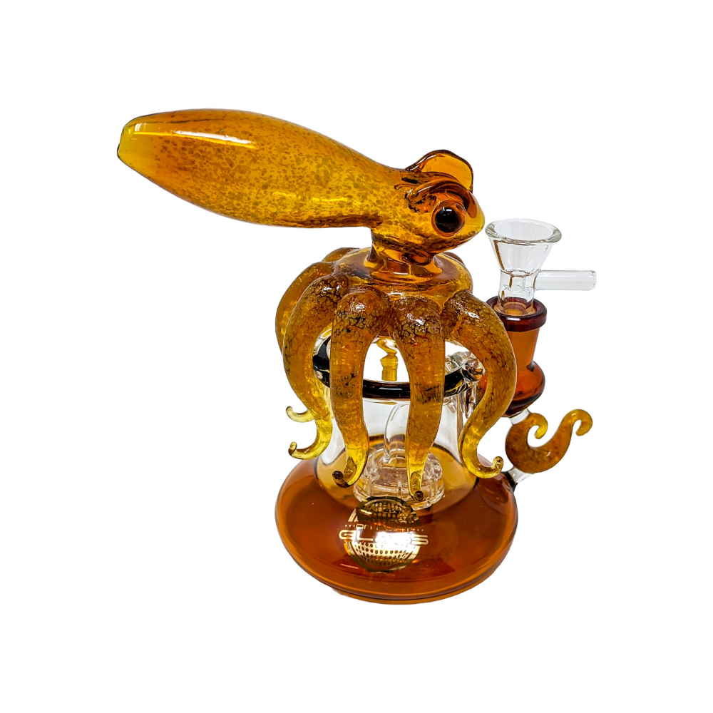 6" On Point Glass Octopus Perc Water Pipe