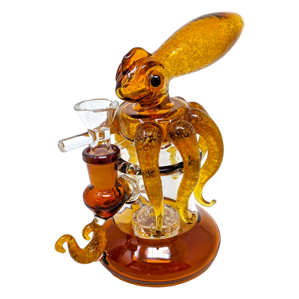 6" On Point Glass Octopus Perc Water Pipe