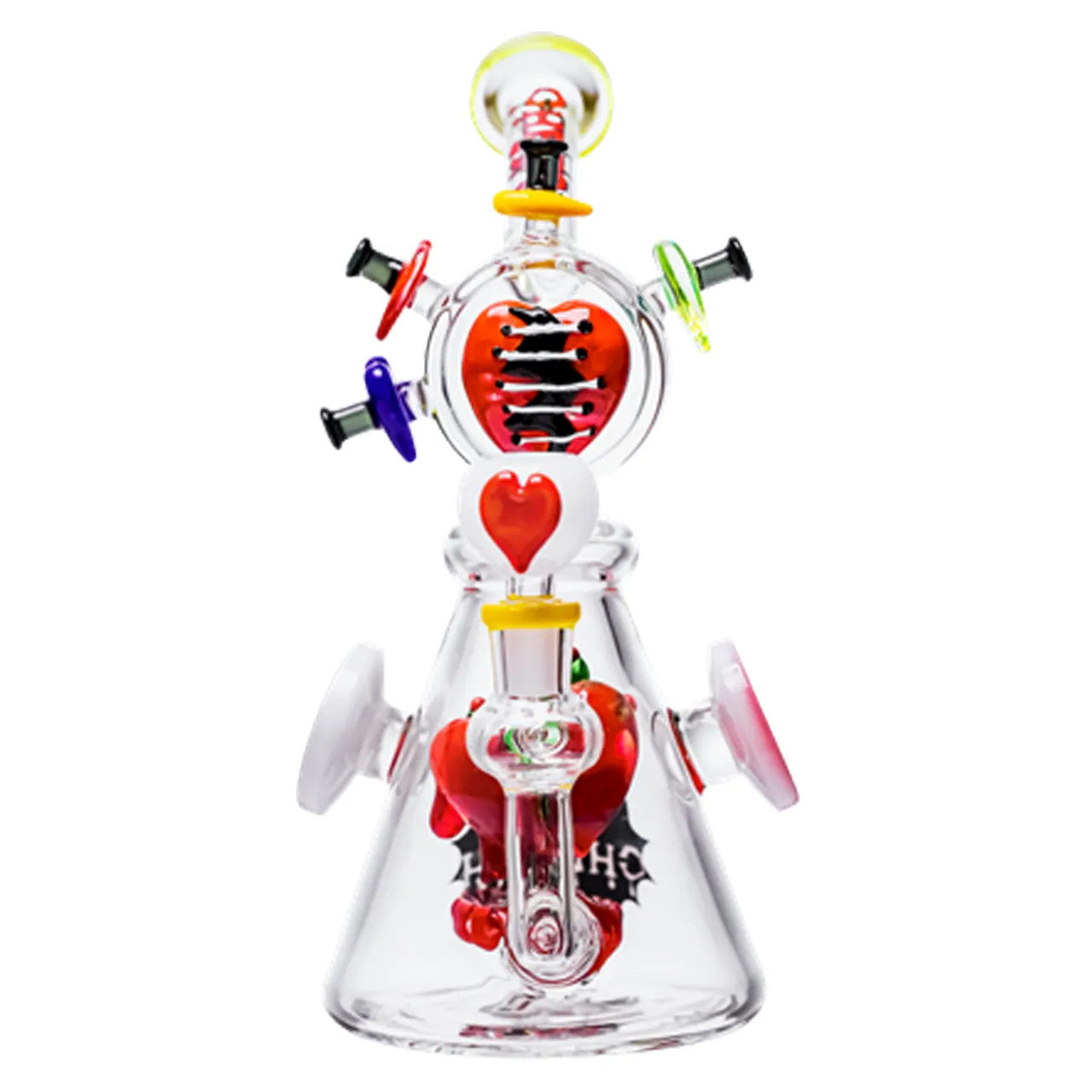 Cheech Glass - 10" Not All Hearts Are Meant To Be Broken Water Pipe - with 14M Bowl