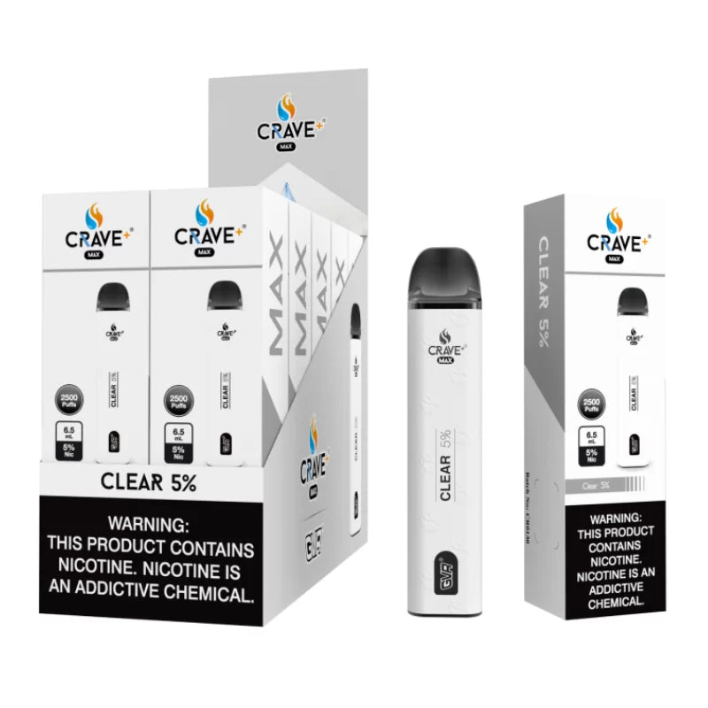 Crave max Clear 2500 Puffs 5%