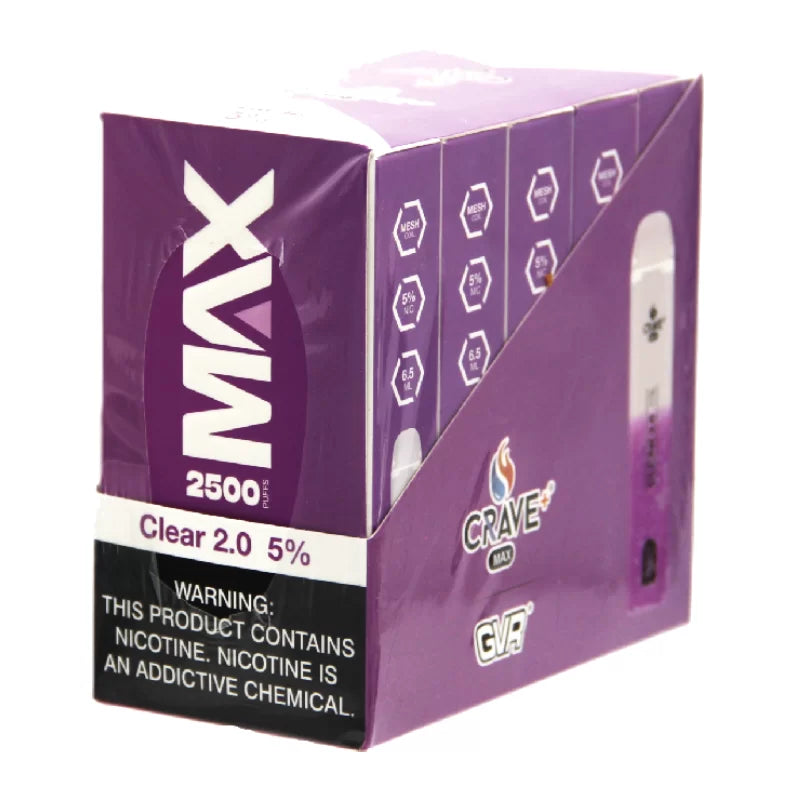 Crave Clear 2.0 2500 Puffs 5%