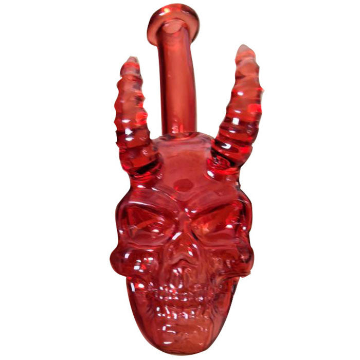 6" Full Color Demon Skull Water Pipe - with 14M Bowl