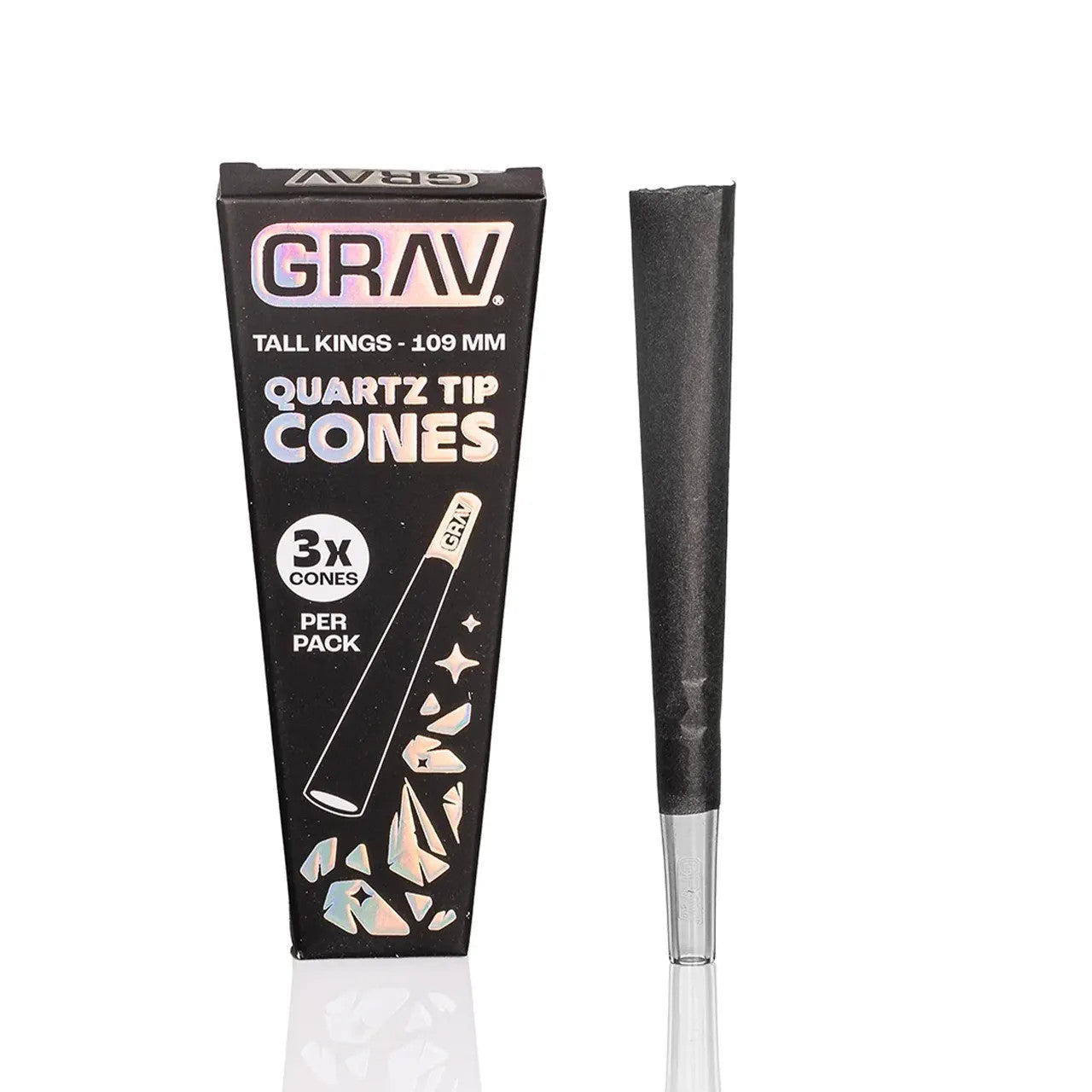 GRAV - Tall Kings Pre-Rolled Cones with Quartz Tip 3ct