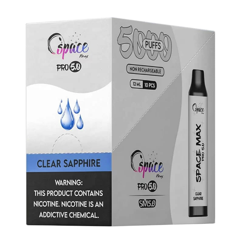 SPACE MAX PRO clear Sapphire 5% 5000Puffs