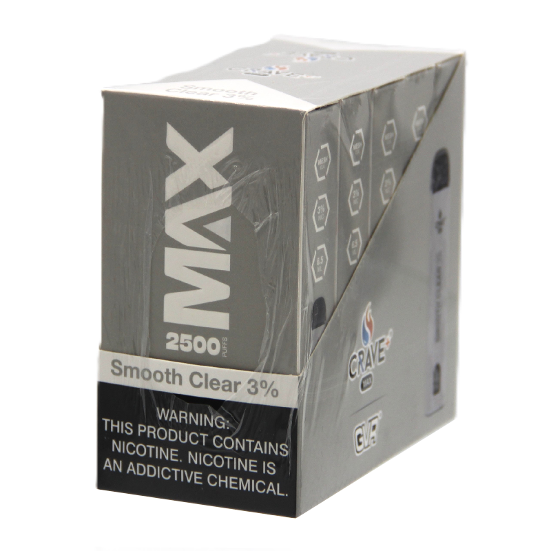 CRAVE PLUS MAX 2500PF 3% SMOOTH CLEAR UNFLAVORED