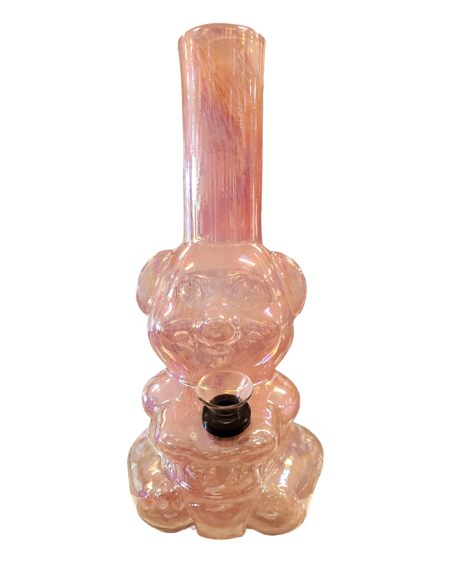 Teddy Bear Soft Glass Water Pipe - Glass On Rubber