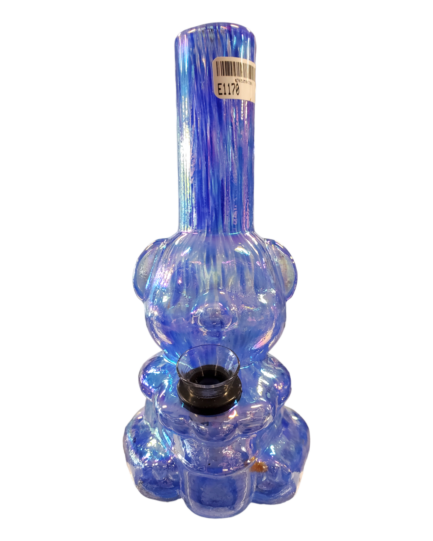 Teddy Bear Soft Glass Water Pipe - Glass On Rubber
