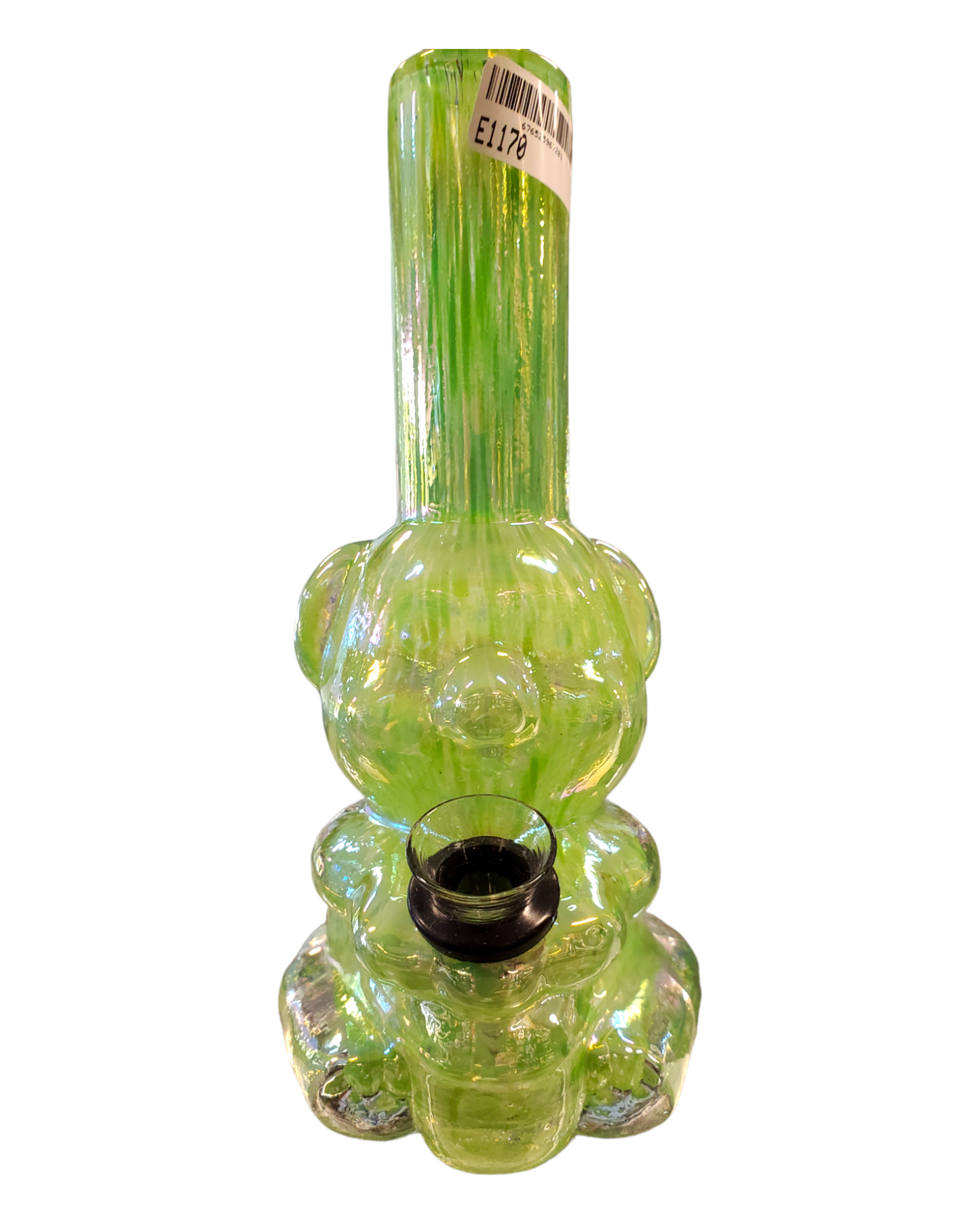 Teddy Bear Soft Glass Water Pipe - Glass On Rubber