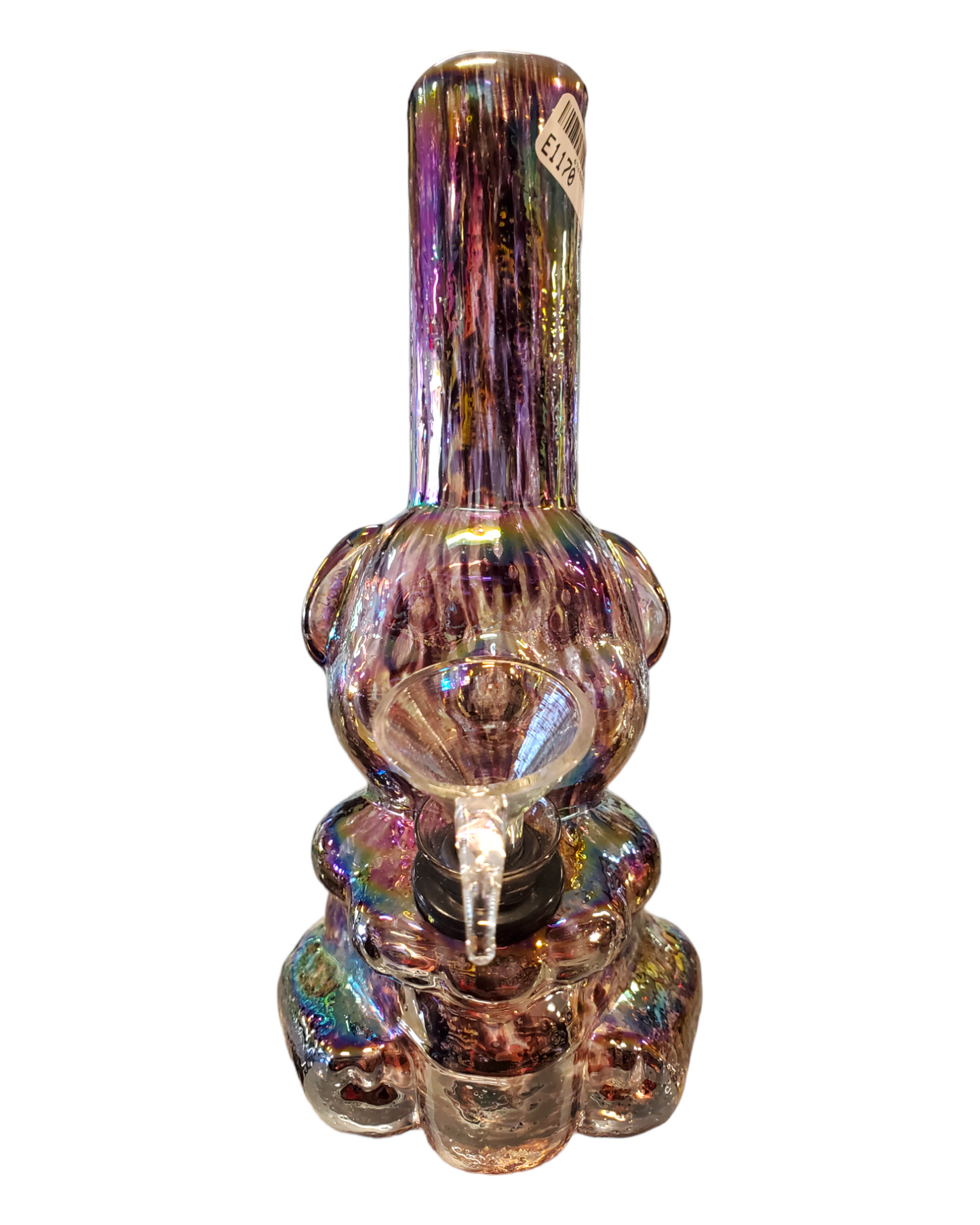 Teddy Bear Soft Glass Water Pipe - Glass On Rubber