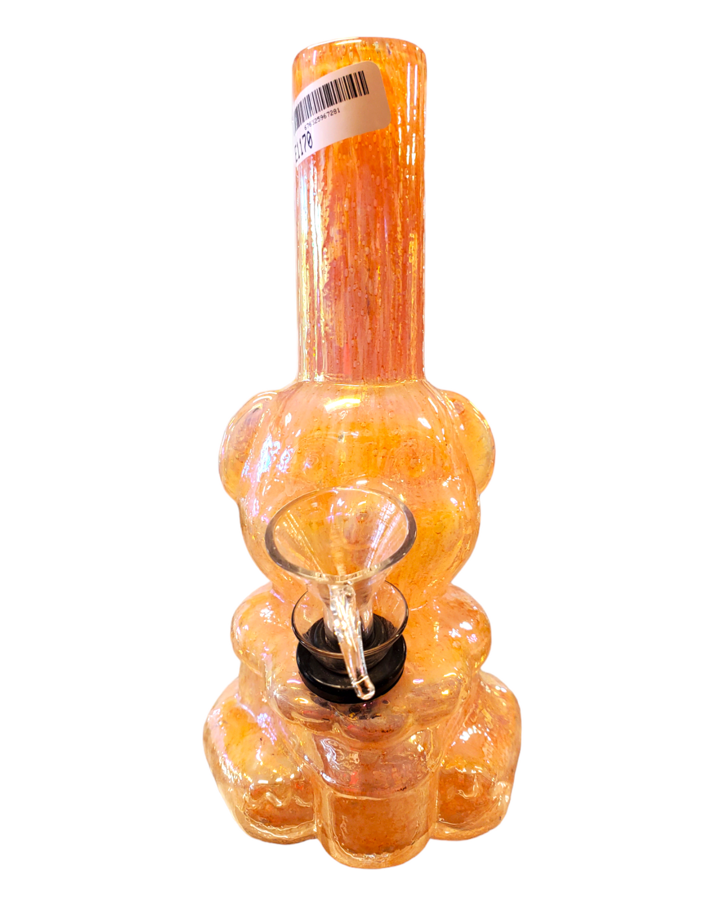 Teddy Bear Soft Glass Water Pipe - Glass On Rubber