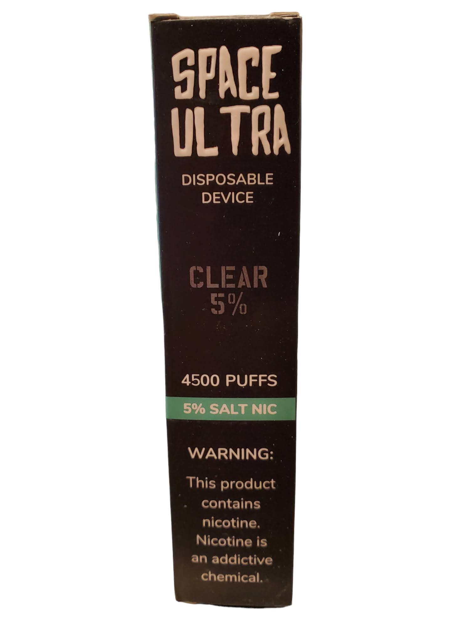 4500 puff disposable vape Space Ultra 4500 Puffs Clear 5% – Good Time s Shop