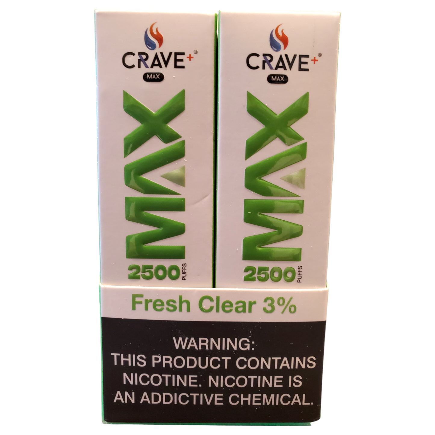 Crave Max Fresh Clear 3% 2500 Puffs