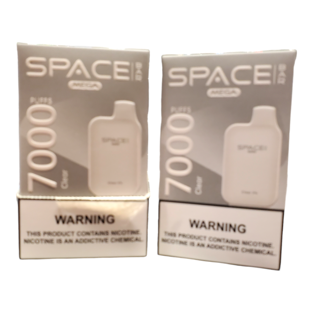 SPACE BAR MEGA CLEAR 7000 PUFFS 3%