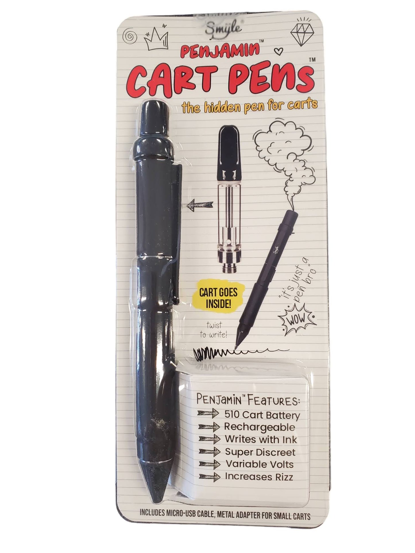 Smyle™ Labs - Cart pens Penjamin Stealth Carto Battery