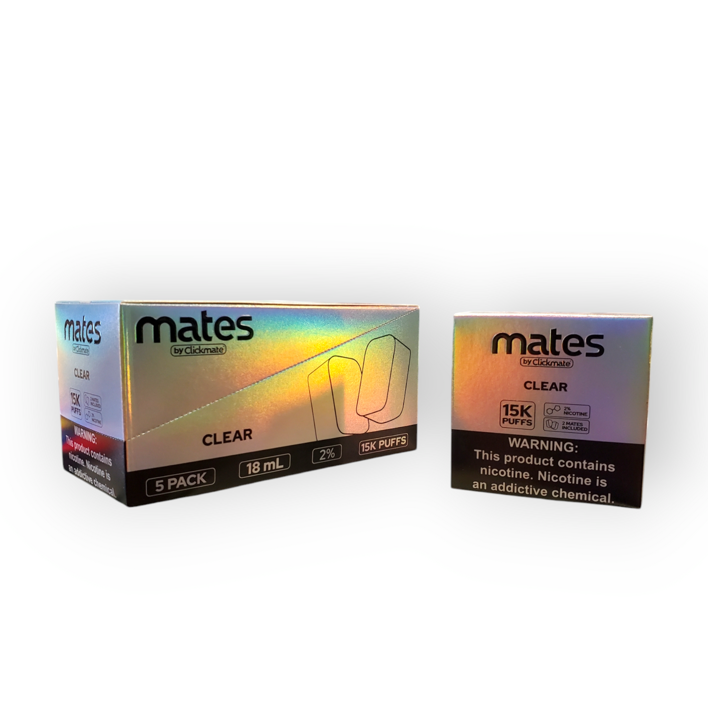 Clickmate Clear 2% 15K Puffs Pod