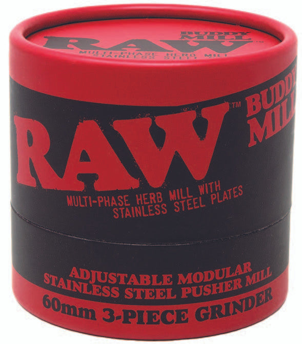 RAW - Buddy Mill 60mm 3-Piece Grinder