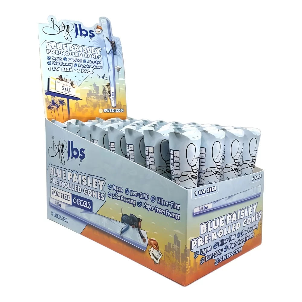 SWED Blue Paisley Pre Rolled Cones 1 1/4 | 6ct