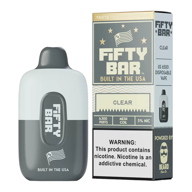 Fifty Bar Clear 5% 6500 Puffs