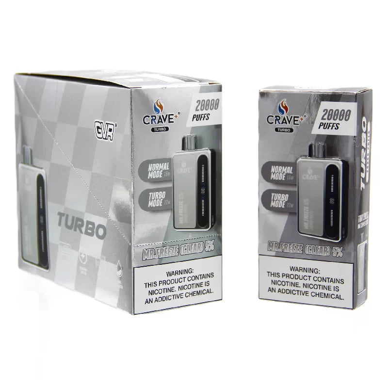 CRAVE TURBO MR.FREEZE CLEAR 5% 20000 Puffs