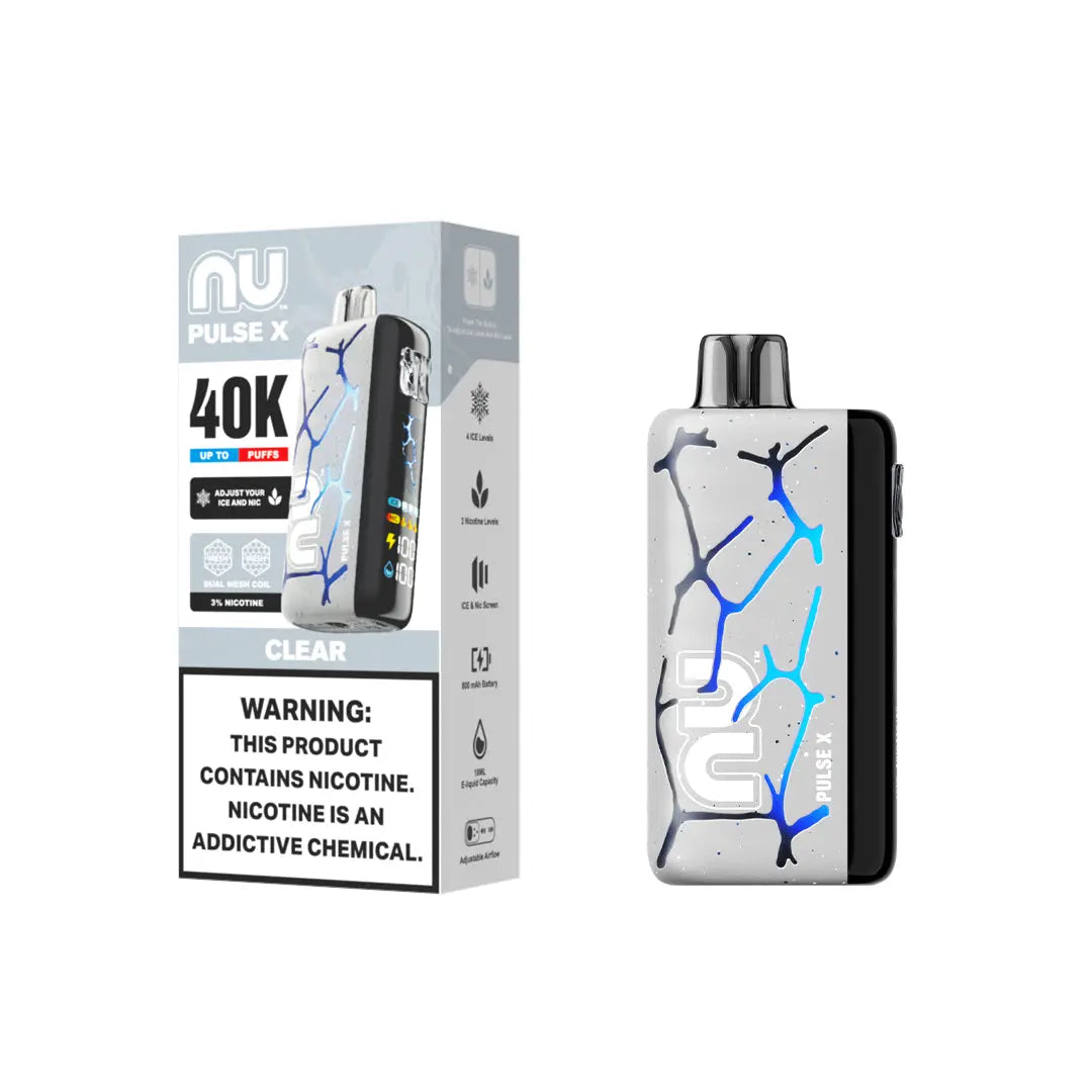 NU PULSE X CLEAR 5% 40K PUFFS