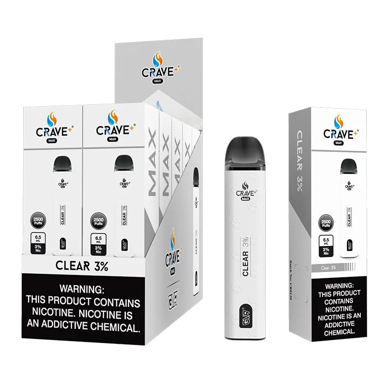 Crave max Clear 2500 Puffs 3%