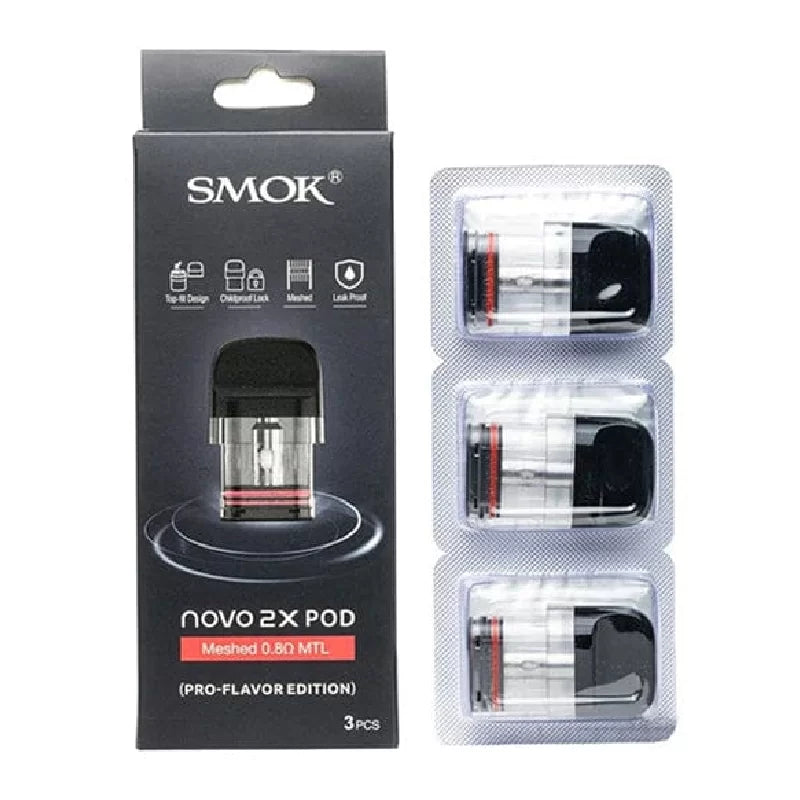SMOK NOVO 2X POD MESHED 0.8MTL 3PCS