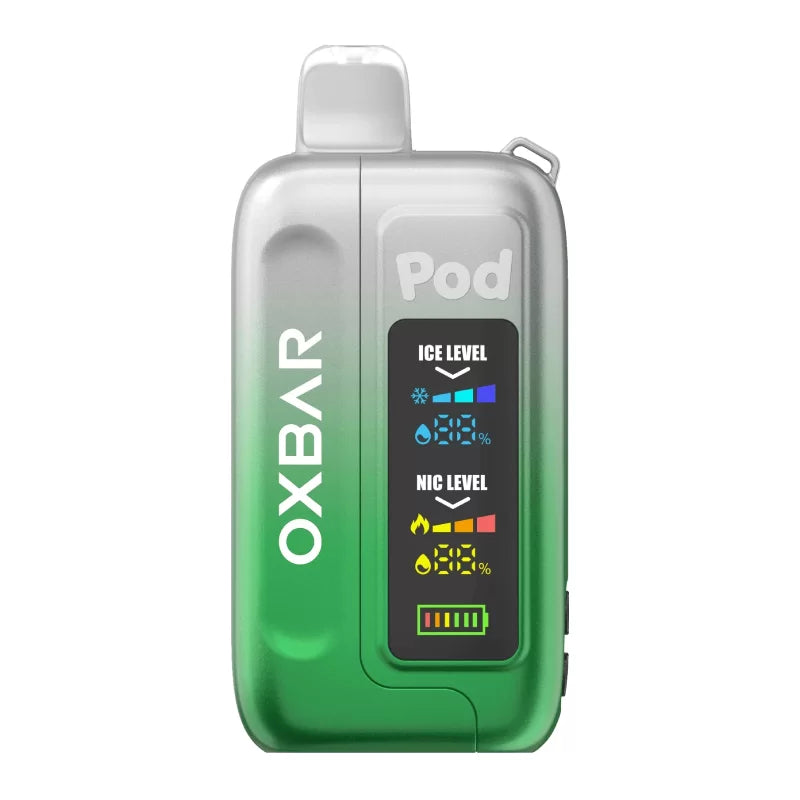 POD JUICE OXBAR ICE-NIC CONTROL 35000PF CLEAR EMERALD (GEMINI II)