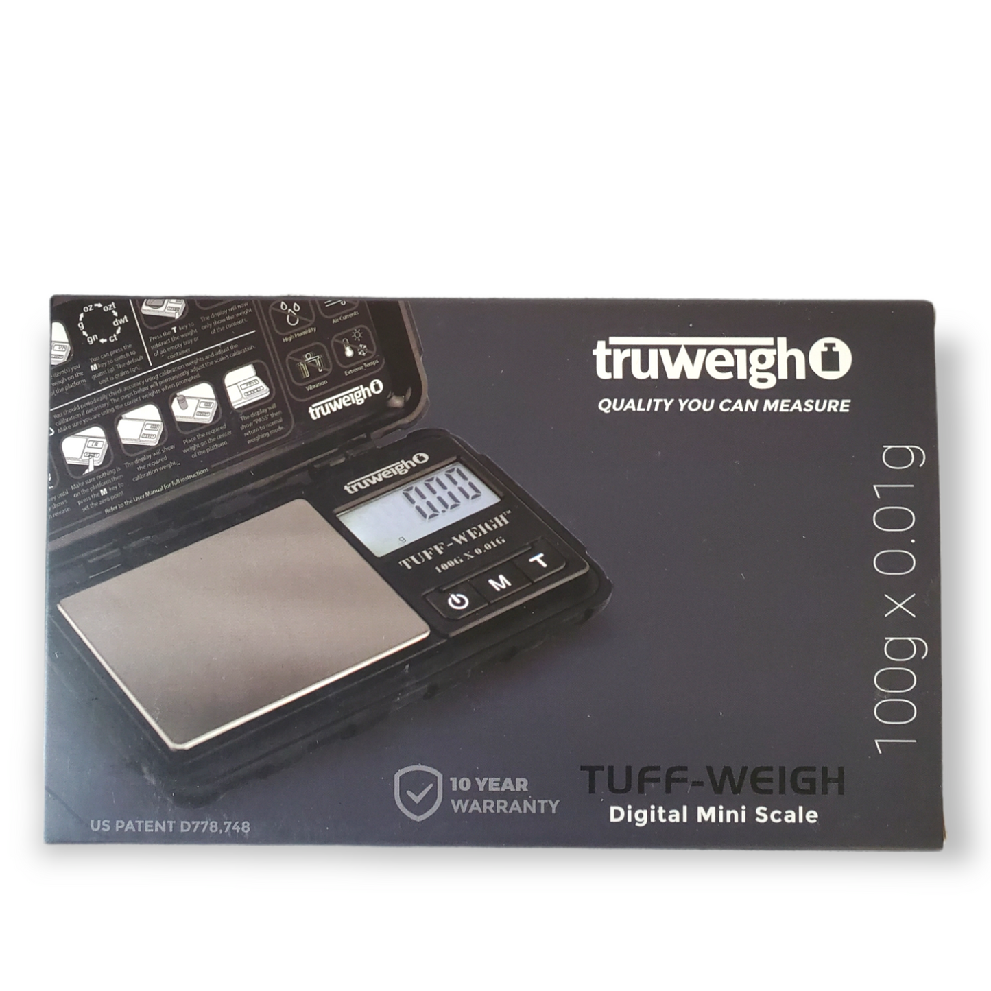 Truweigh Tuff-Weigh Mini Scale- 100g x 0.01g