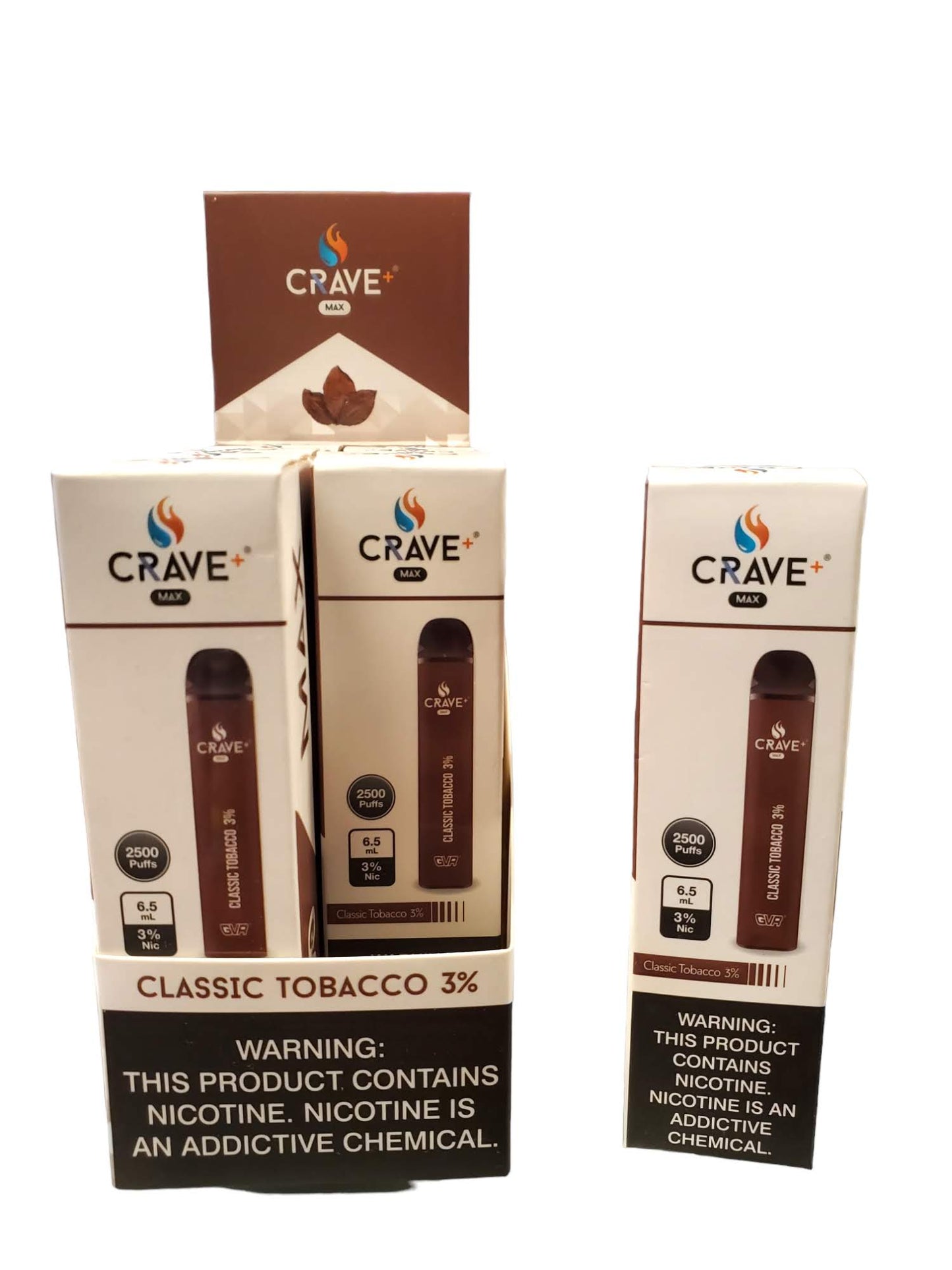 MA Crave Max Classic Tobacco 3% 2500 Puffs 6.5ML