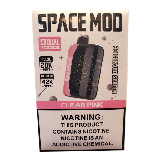 SPACE MOD CLEAR PINK 5% 42000 Puff