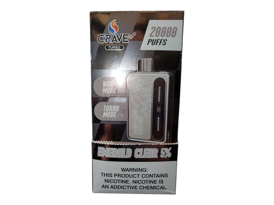 CRAVE TURBO EMERALD CLEAR 5% 20000 Puffs