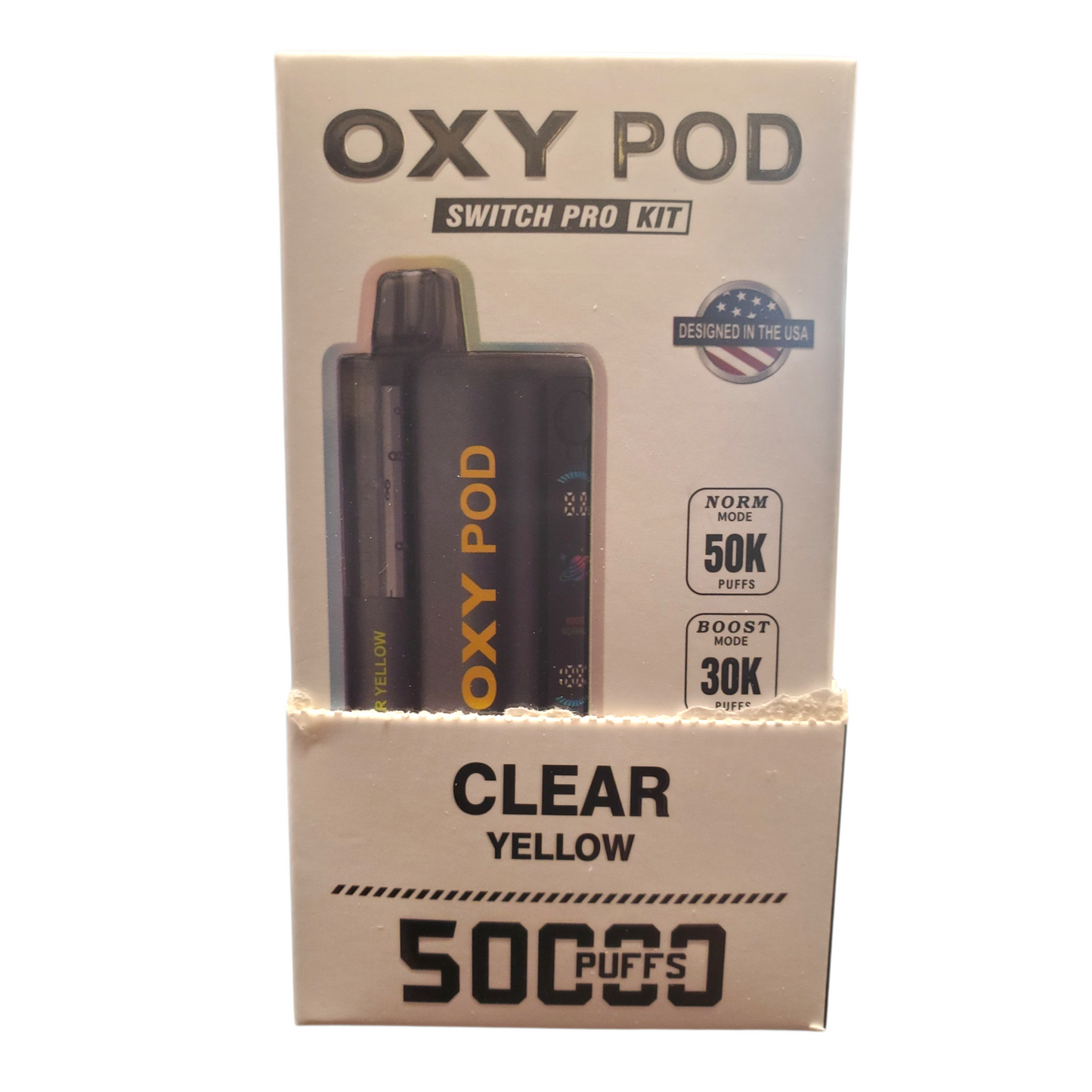 OXY POD SWITCH PRO KIT CLEAR YELLOW 5% 50K