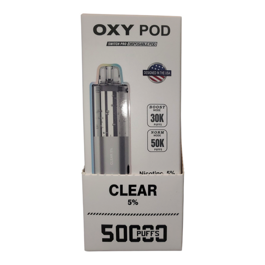 OXY POD DISPOSABLE POD CLEAR 5% 50K