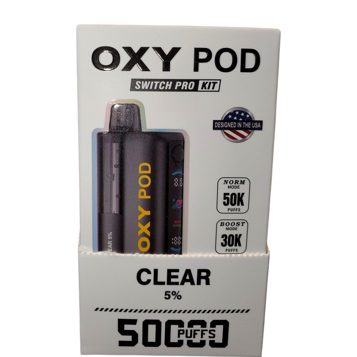 OXY POD SWITCH PRO KIT CLEAR 5% 50K