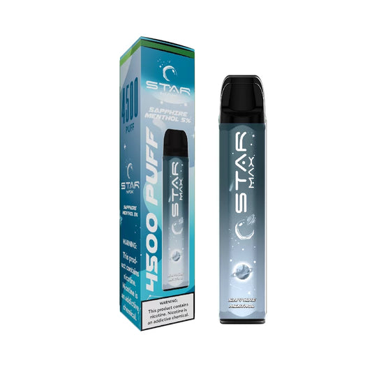 STARMAX 5%  SAPPHIRE  CLEAR 4500 PUFFS