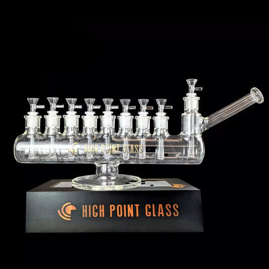 High Point Glass - Smoke-labra Menorah Water Pipe