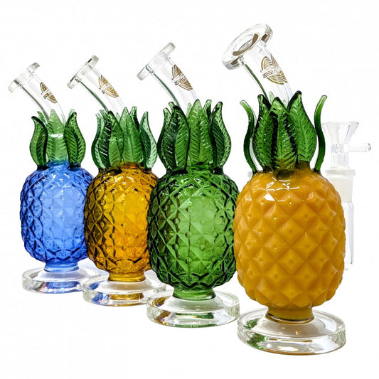 On Point Glass - 8" Tropical Delight Pineapple Water Pipe