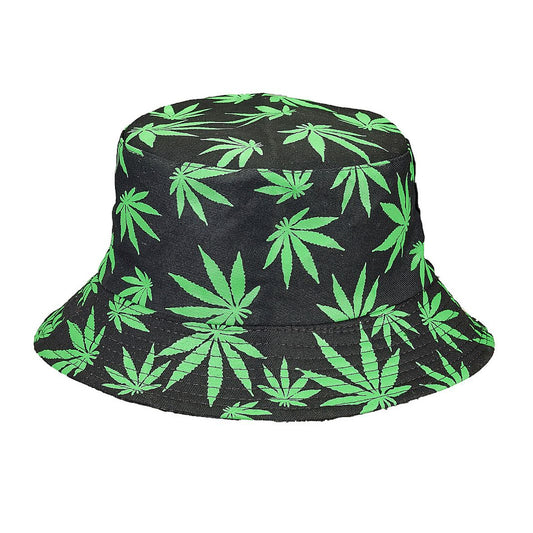 Bucket Hat Leaf Design