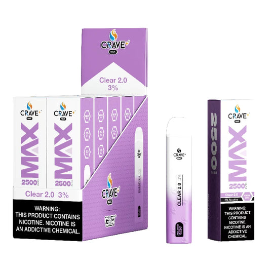 Crave CLEAR 2.0 3% 2500 Puffs