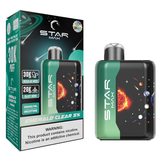 STARMAX EMERALD CLEAR 5% 30000 PUFFS