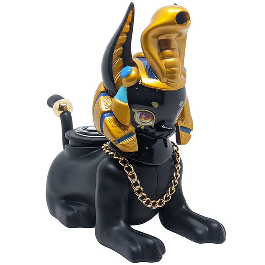 6" Silicone Anubis Water Pipe with Glass Bowl