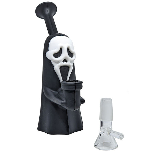 6.5" Silicone Ghost Water Pipe - with 14M Bowl