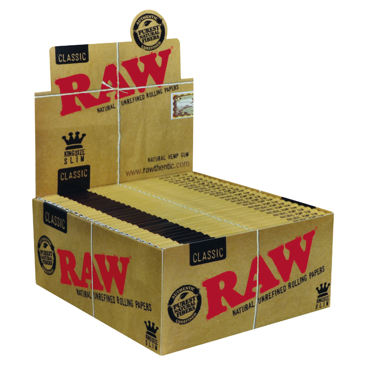 RAW® - Classic Rolling Papers King Size Slim BOX OF 50