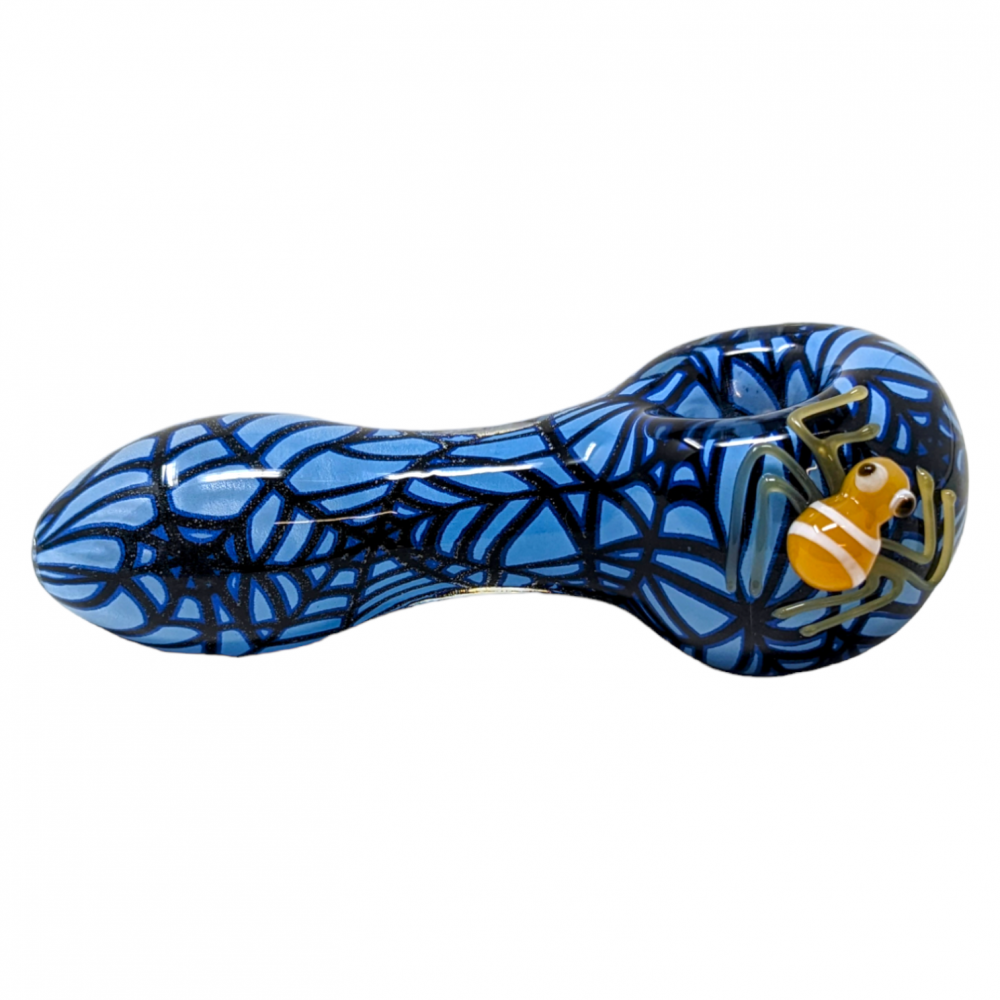 3.5" Assorted Color Spider Web Art Hand Pipe