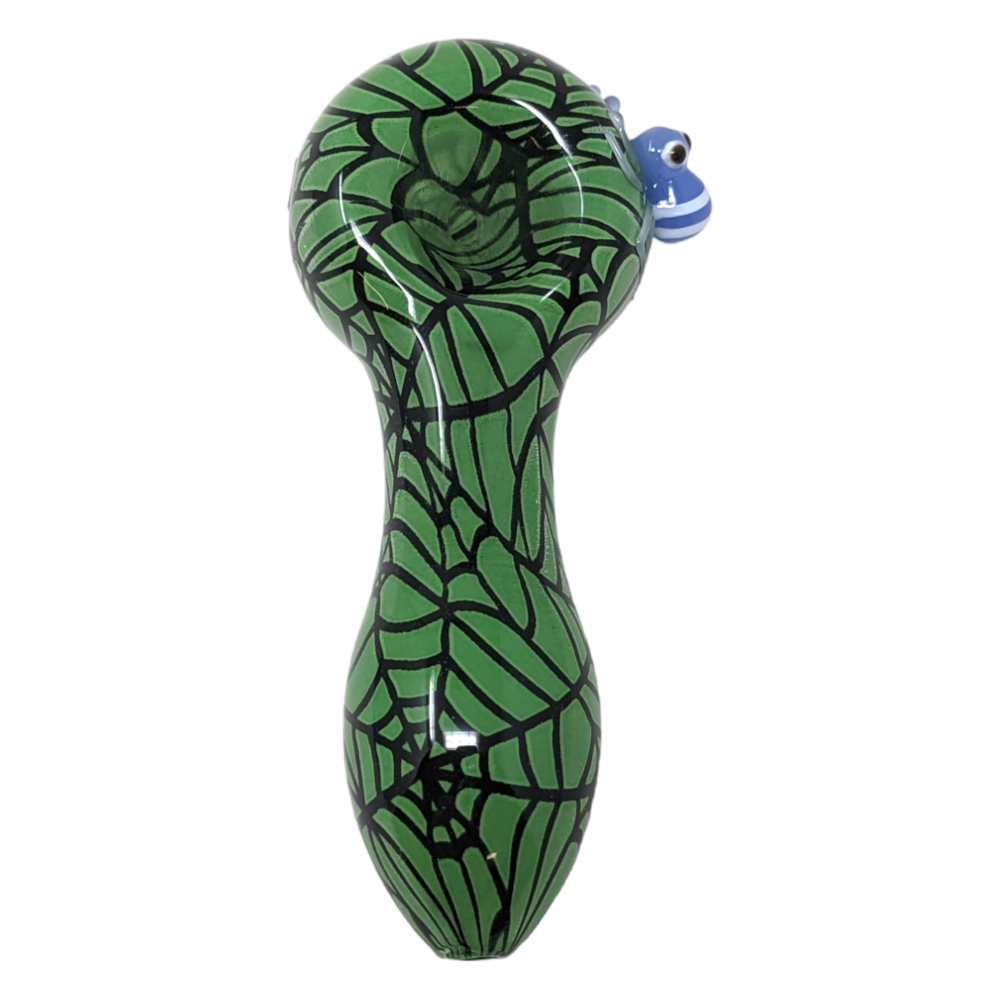 3.5" Assorted Color Spider Web Art Hand Pipe